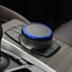BMW 2/3/4/5/6/7 Series Multimedia Knob Decorative Ring Cover Silver - 3