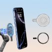 Magnetic MagSafe Adapter Phone Holder for DJI Osmo Mobile 6/7/7P Silver - 1