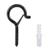 Black M6 Metal Sheep Eye Spring Hook - Durable & Secure Fastening - 1
