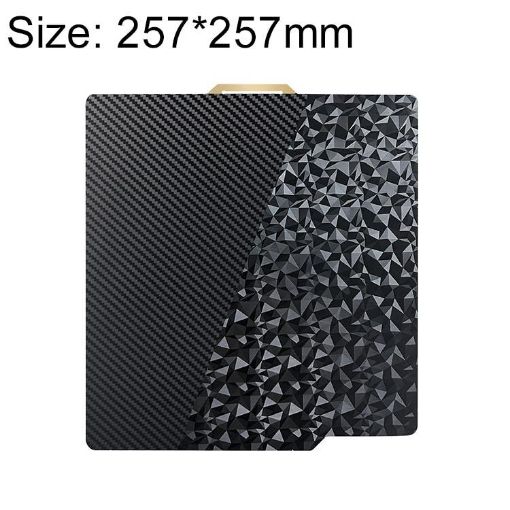 3D Printer Build Plate 257x257mm PET Carbon Fiber PEO Diamond Film - 1