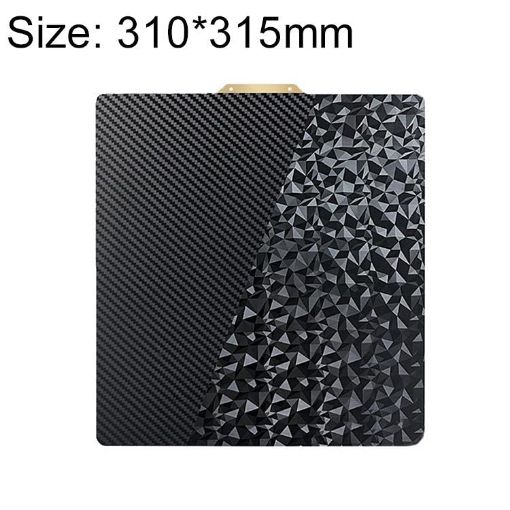 310x315mm PET Carbon Fiber PEO Diamond Film 3D Printer Build Plate - 1
