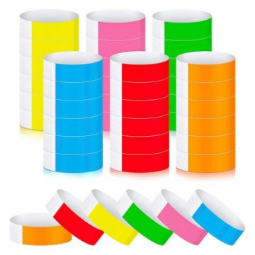 600pcs Disposable Waterproof Colored Bracelet Type A - 1