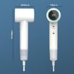 LED Digital Display High Speed Negative Ion Hair Dryer, US Plug, White - 2