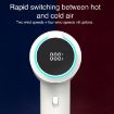 LED Digital Display High Speed Negative Ion Hair Dryer, US Plug, White - 6