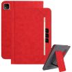 Infinix XPad 11 2024 Red Leather Tablet Case with Wristband - 1