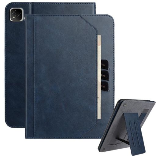 Infinix XPad 11 2024 Dark Blue Leather Tablet Case Wristband - 1