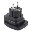 WSA-9 German Plug Universal Travel Adapter with Safety Shutter - Black - 2