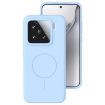 Xiaomi 15 Sky Blue Liquid Silicone MagSafe Phone Case - Thin Circle - 1