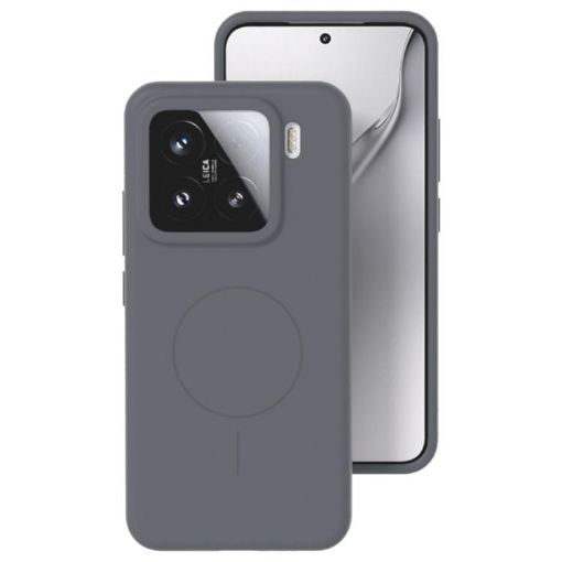 Xiaomi 15 Pro Liquid Silicone MagSafe Case - Charcoal Gray - 1