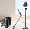 FUNSNAP P15 Mini Portable BT Handle Selfie Stick & Streaming Stand Black - 1