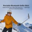 FUNSNAP P15 Mini Portable BT Handle Selfie Stick & Streaming Stand Black - 5