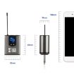 XTUGA A1 UHF Wireless Headset Lavalier Mic System with Bodypack (Black) - 7