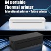 A401 Portable A4 Thermal Printer - Educational Tattoo Printer (White) - 4