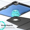 iPad Air 13 2025/2024 Honeycomb Magnetic Leather Case - Blue - 5