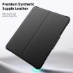 iPad Pro 13 2024 Dark Green Leather Magnetic Rotation Case - 2