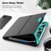 iPad Pro 13 2024 Dark Green Leather Magnetic Rotation Case - 3