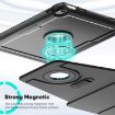 iPad 2025/2022 Honeycomb Magnetic Rotation Leather Case - Black - 5
