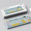 ONIKUMA G80 Bluetooth 2.4G Wired Silent Silver Keyboard (Green) - 8