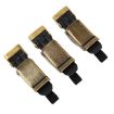 SOMAN QB11 Motorcycle Helmet Quick Release Buckle Black Gold 70 Char - 4