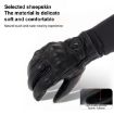 SOMAN MG-24 XL Black Motorcycle Sheepskin Touch Screen Retro Gloves - 4