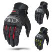 SOMAN MG21 Motorcycle Gloves - Sheepskin Carbon Fiber, Size M, Black - 2