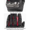 SOMAN MG21 Motorcycle Gloves - Sheepskin Carbon Fiber, Size M, Black - 8