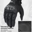 SOMAN MG21 XL Black Motorcycle Sheepskin Carbon Fiber Off-road Gloves - 7