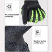 SOMAN CG666 Motorcycle Riding Gloves, Anti-slip Full Finger, Size L, Green - 6
