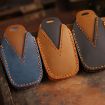 Toyota Corolla 2-Button B110 Cowhide Car Key Cover - Brown - 3