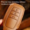 Toyota Corolla 2-Button B110 Cowhide Car Key Cover - Brown - 7