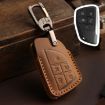 Buick Envision Plus 2023 Crazy Horse Cowhide Key Cover (5-Button Brown) - 1