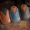 Honda Odyssey 2024 Key Cover - 6-Button Black Crazy Horse Cowhide - 3
