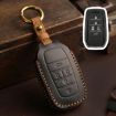Toyota SIENNA/Granvia/Alphard/Vellfire 5-Button Key Cover Black Cowhide - 1