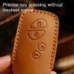 Lexus RX270/ES240/LX570 4-Button Blue Cowhide Car Key Cover - 4