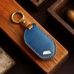 Kia K3/K5 2024 Hallmo Crazy Horse Cowhide Key Cover (9-Button Blue) - 2