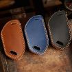 Kia K3/K5 2024 Hallmo Crazy Horse Cowhide Key Cover (9-Button Blue) - 3