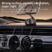 Foldable Magnetic Car Phone Holder - G712 Vacuum Adsorption, Silver - 8