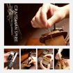 Toyota Alphard Hallmo Crazy Horse Cowhide 4-Button Key Cover Black - 9