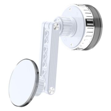 White CC-T27 Vacuum Adsorption Car Magnetic Phone Holder - 1