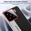 Xiaomi 15S Pro Red Diamond Texture Leather PC Phone Case - 3