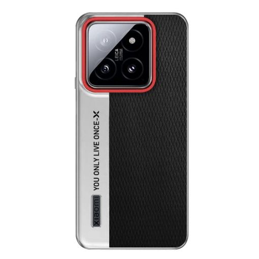 Xiaomi 14 Pro Black Diamond Texture Leather PC Phone Case - 1
