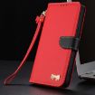 Redmi K70 Pro/Poco F6 Pro 5G Red Leather Case with Hand Strap - 8