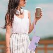 Redmi K70 Pro/Poco F6 Pro 5G Purple Leather Case with Hand Strap - 7