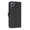 Redmi Note 12 4G Black Leather Phone Case with Metal Bow & Hand Strap - 3