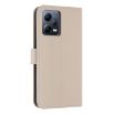 Redmi Note 12 5G/Poco X5 Metal Bow Leather Case with Hand Strap Apricot - 3