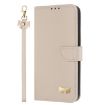 Redmi Note 12 Pro 4G Global Metal Bow Leather Case with Strap Apricot - 2