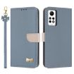 Redmi Note 12 Pro 4G Global Leather Case with Hand Strap - Light Blue - 1
