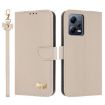 Redmi Note 12 Pro+ 5G Apricot Leather Case with Hand Strap - 1