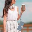 Redmi Note 12 Pro+ 5G Light Blue Leather Case with Hand Strap - 7