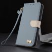 Redmi Note 12 Pro+ 5G Light Blue Leather Case with Hand Strap - 8